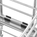 Atacado duas camadas de cozinha spice rack rack cesto